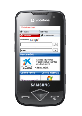 Samsung Blade on Vodafone Spain