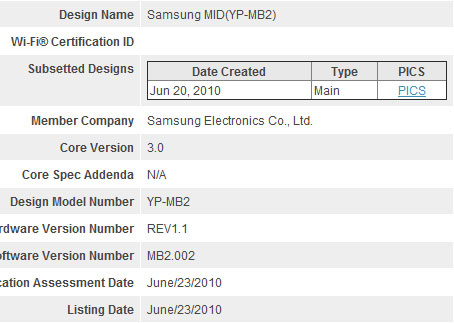 Samsung YP-MB2 is now certified with Bluetooth 3.0