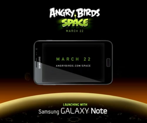Angry Birds Space on Galaxy Note