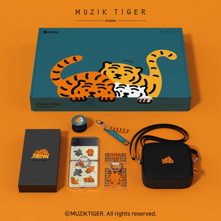 Galaxy Z Flip 3 Muzik Tiger Edition