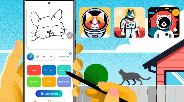 Samsung improves Sketch to Image function in Galaxy AI