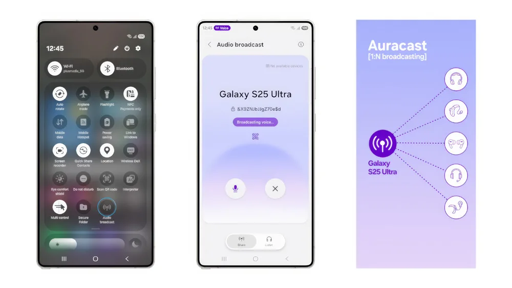 Audio Broadcast on One UI 8.5