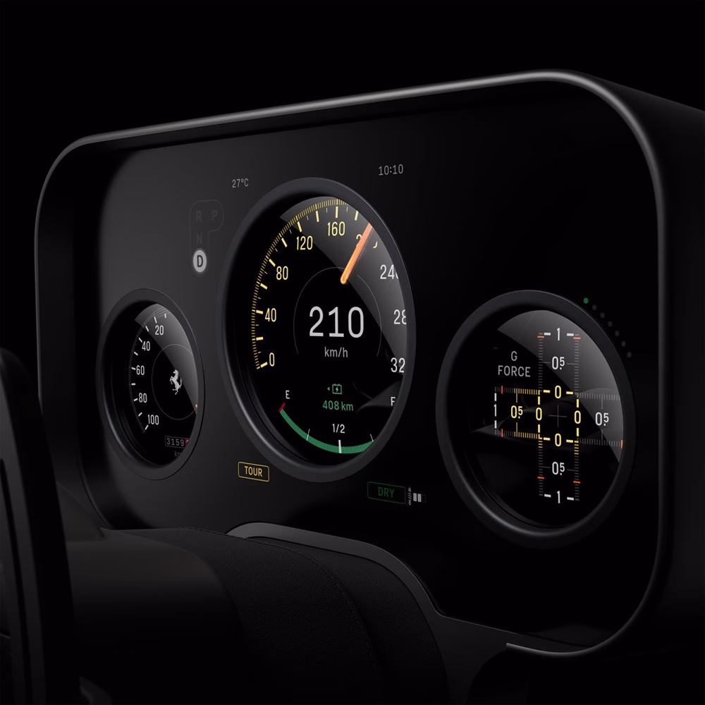 Samsung Display in Ferrari Luce