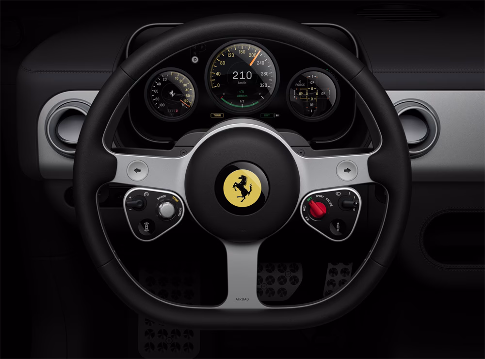 Samsung Display in Ferrari Luce